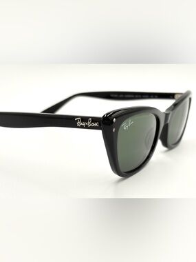 Ray-Ban Black Lady Burbank 901/31 Black Frame Rb2299 Sunglasses with Green